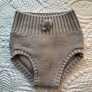 Little Planet Organic Knit Diaper Cover - Tan